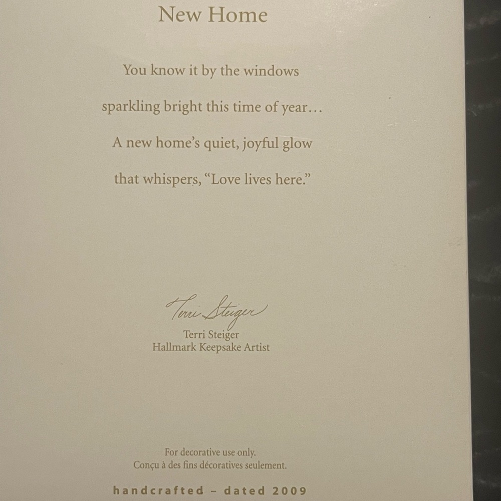 Hallmark 2009’New Home Ornament in Original Box - Picture 8 of 9